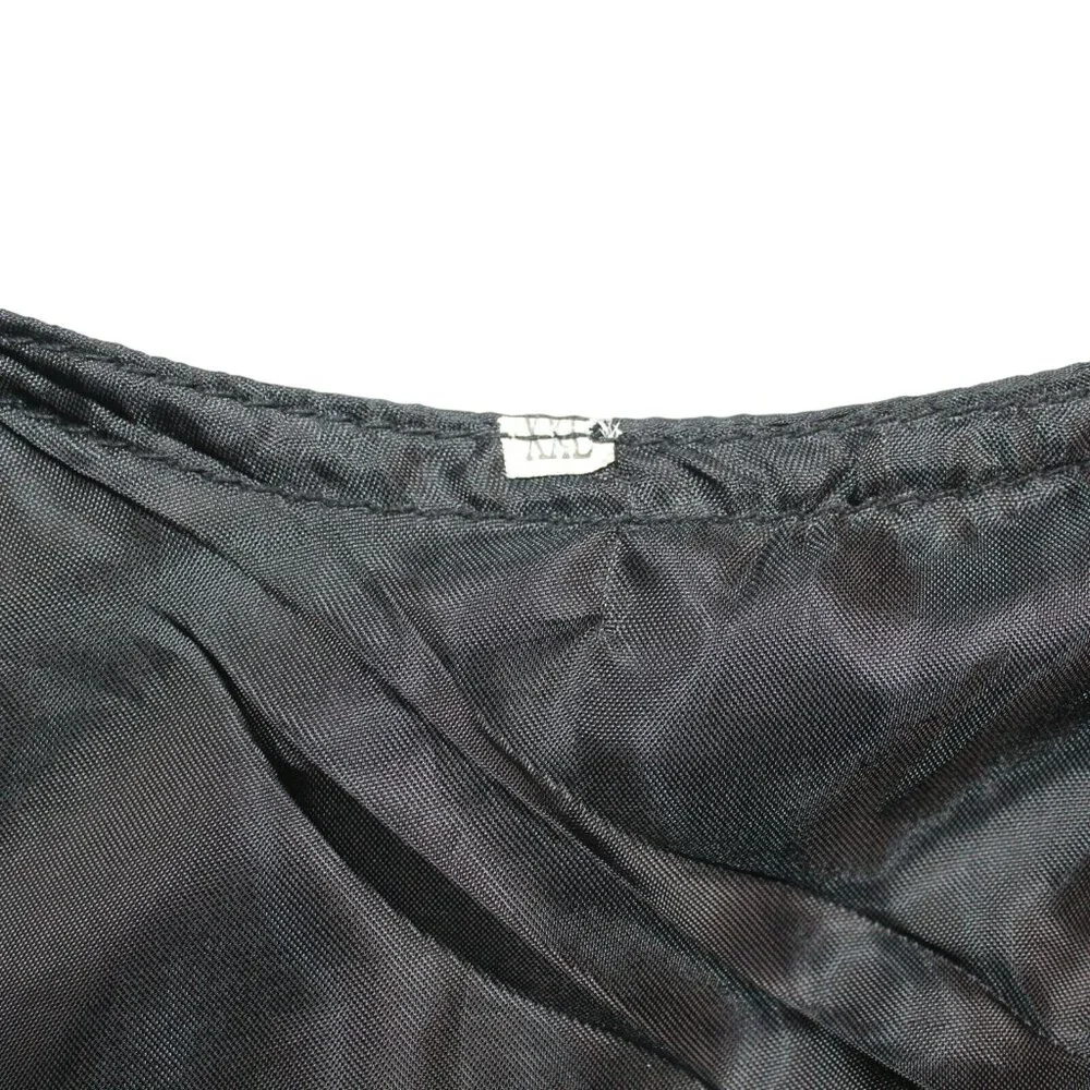 Leather Black Patchwork Motorcycle Vest WW II Embroidered Patch Veteran Military - Picture 9 of 9